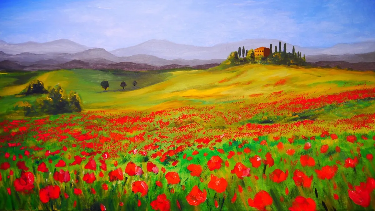 Wet-on-Wet Acrylic Techniques for Expressive Canvas Landscapes